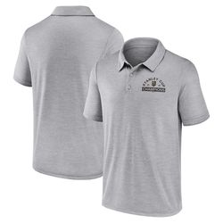 vegas golden knights fanatics branded 2023 stanley cup champions polo heather gray