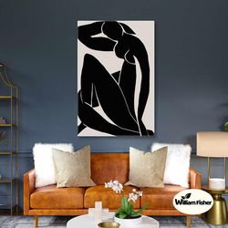 woman wall art, boho wall decor, woman wall art decor, roll up canvas, stretched canvas art, framed wall art painting