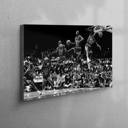 3d canvas, large wall art, canvas print, man cave art, gym canvas print, michael jordan art, motivation canvas, famous c