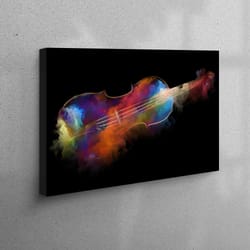 3d canvas, wall decor, wall art, colorful canvas decor, music lover gift artwork, musicians canvas art, contemporary can