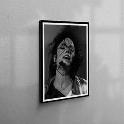 canvas decor, 3d canvas, wall art, michael jackson, famous quote art, portrait canvas print, famous singer artwork, cele