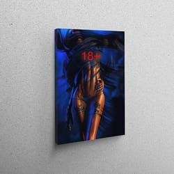 canvas home decor, canvas wall art, canvas art, erotic woman, sexy woman poster, naked woman canvas, woman body wall art