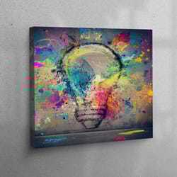 canvas home decor, canvas wall art, canvas decor, light graffiti printing, light canvas decor, graffiti printed, contemp