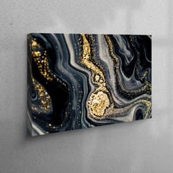 canvas home decor, canvas wall art, canvas print, black and gold marble, modern canvas decor, abstract wall art, gold ca