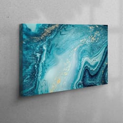 canvas home decor, large wall art, wall decor, blue tones marble, luxury marble wall decor, blue marble 3d canvas,