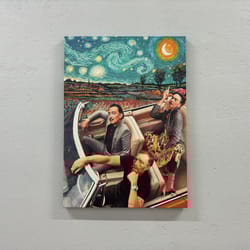 canvas home decor, wall art, 3d canvas, contemporary art, van gogh art canvas, trendy 3d canvas, frida van gogh dali art