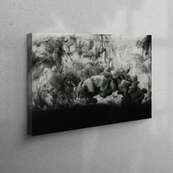 canvas home decor, wall decor, wall art, contemporary canvas gift, smoke art canvas, black smoke poster, smoking canvas,
