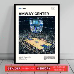 amway center print orlando magic canvas nba art nba arena canvas oil painting modern art travel art print