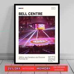 bell centre print montreal canadiens canvas nhl art nhl arena canvas oil painting modern art travel art print