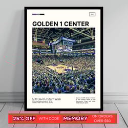 golden 1 center print sacramento kings canvas nba art nba arena canvas oil painting modern art travel art print