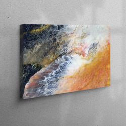 3d wall art, 3d canvas, large wall art, abstract 3d canvas, colorful marble canvas decor, contemporary canvas gift, marb
