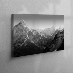 canvas art, canvas decor, large canvas, everest base camp, view canvas print, landscape canvas poster, everest base camp