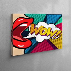 canvas home decor, living room wall art, large wall art, abstract woman canvas print, woman wow canvas print, modern pri