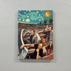 canvas home decor, wall art, 3d canvas, contemporary art, van gogh art canvas, trendy 3d canvas, frida van gogh dali art