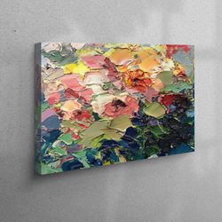 canvas print, 3d wall art, wall art canvas, abstract wall art, abstract flower art canvas, contemporary art, modern canv
