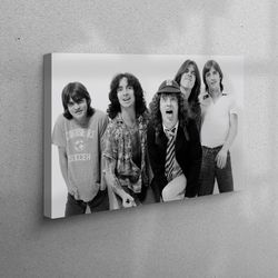 canvas print, canvas, canvas wall art, acdc photo shoot, famous 3d canvas, music lovers art, acdc photo shoot art canvas