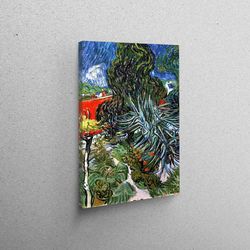 canvas print, large wall art, 3d canvas, doctor gachet's garden in auvers, nature landscape canvas decor, oil painting p