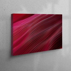 canvas wall art, 3d canvas, large wall art, red and pink tones wall art, modern art, red canvas, pink tones wall art, ab