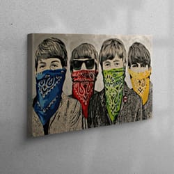 canvas wall art, 3d wall art, wall art canvas, the beatles wall art, graffiti street printed, rock and roll 3d canvas, b