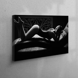 canvas wall art, canvas decor, 3d canvas, sexy woman poster, sexy canvas print, erotic artwork, bedroom art, erotic girl