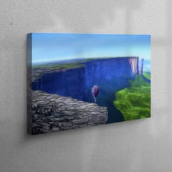 canvas wall art, canvas, wall art, cartoon wall decor, colorful air balloon canvas poster, landscape canvas print,