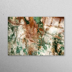 glass printing, tempered glass, wall decoration, old wall glass, old plaster glass, loft glass printing, brown and gray