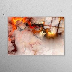 glass printing, wall decoration, mural art, abstract cloudy wall art, cloudy glass printing, abstract glass printing, mo