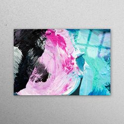 glass wall decor, glass art, glass wall art, modern glass wall art, acyrlic wall decor, pink glass decor, black wall dec