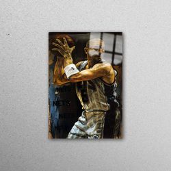 glass wall decor, glass art, wall decor, jason kidd, motivational wall decoration, gym wall art, man cave wall decoratio