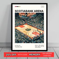 scotiabank arena toronto raptors canvas nba art nba arena canvas oil painting modern art travel art
