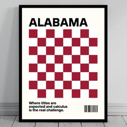 university of alabama crimson tide football fan alabama football canvas funny crimson tide college stadium canvas travel