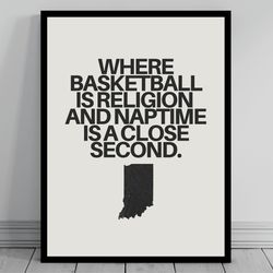 hilarious indiana meme print indiana canvas minimalist state slogan indiana silhouette modern travel keep calm stat