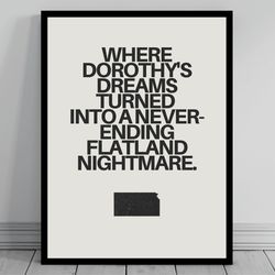 hilarious kansas meme print kansas canvas minimalist state slogan kansas silhouette svg modern travel keep calm sta