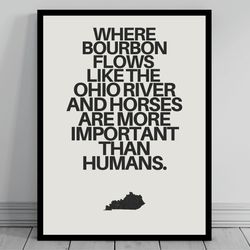 hilarious kentucky meme print kentucky canvas minimalist state slogan kentucky silhouette modern travel keep calm s