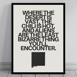 hilarious new mexico meme print new mexico canvas minimalist state slogan new mexico silhouette modern travel keep
