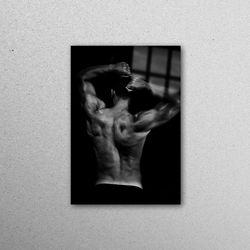 glass, tempered glass, wall decor, naked man body, sexy wall decor, sensual wall art, nude wall decor, naked man glass a