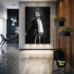 michael jackson wall art, music canvas art, prince of pop wall decor, roll up canvas, stretched canvas art, framed wall