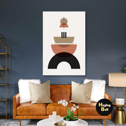 minimal wall art, boho wall art, line art, minimal home wall decor, roll up canvas, stretched canvas art, framed wall ar