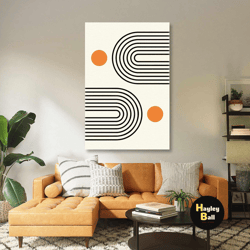 minimal wall art, lines canvas art, scandinavian wall decor, roll up canvas, stretched canvas art, framed wall art paint