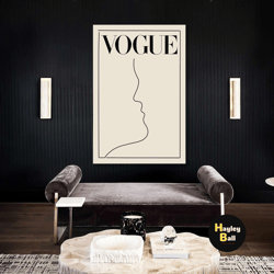 minimal wall art, love wall art, line art wall decor, boho wall decor, roll up canvas, stretched canvas art, framed wall