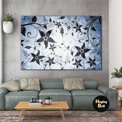 modern decorative damask tree flower roll up canvas, stretched canvas art, framed wall art painting