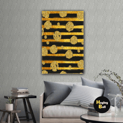 modern gold decorative gold look roll up canvas, stretched canvas art, framed wall art painting
