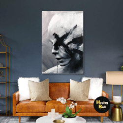 modern wall art, emotional canvas art, gothic wall decor, roll up canvas, stretched canvas art, framed wall art painting