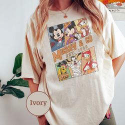 mickey and co 1928 shirt, disney halloween, mickey and friends halloweens, disney matching shirt, disneyland mickey and