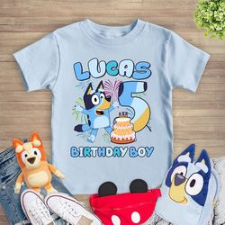 personalized bluey birthday shirt  bluey family matching shirts  bluey bingo shirt  custom bluey birthday shirt  bluey t