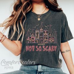 retro mickey not so scary halloween shirt, not so scary costume halloween shirt, mickey ghost halloween shirt, disney gh