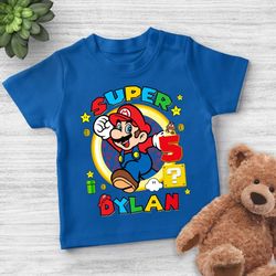 super mario birthday boy shirt super mario custom birthday shirt super mario family shirts super mario birthday t-shi