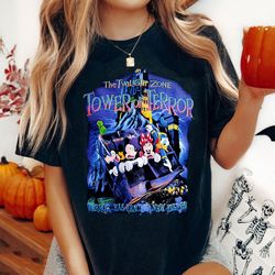 the twilight zone tower of terror shirt, tower of terror ride shirt, mickeys not so scary shirt, disneyland halloween sh
