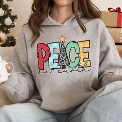 peace on earth sweatshirt, christmas scripture sweatshirt, christian christmas sweatshirt, reason for season, peace swea