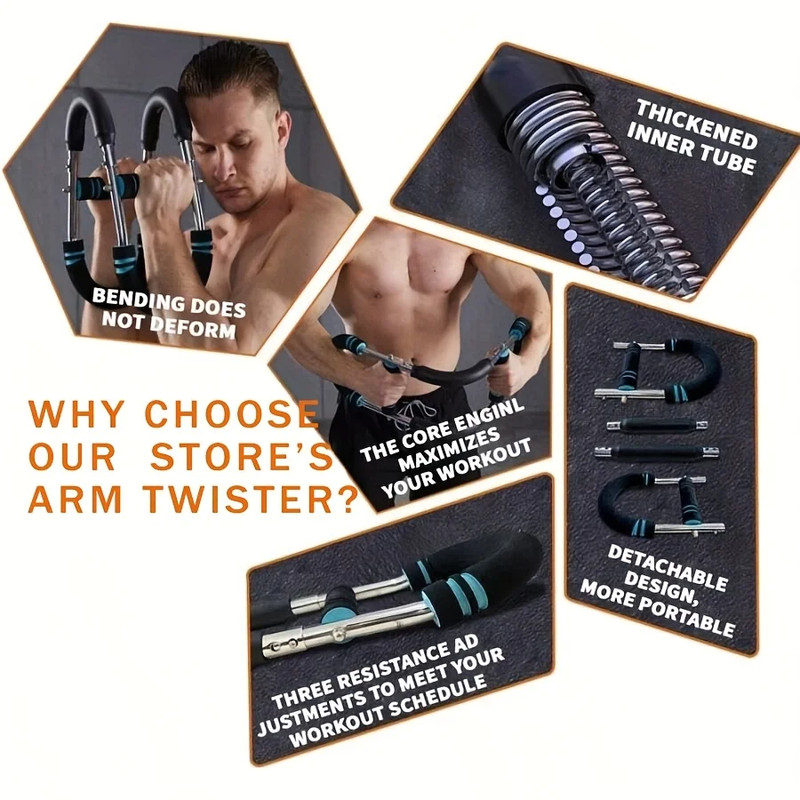 Adjustable High Quality Arm Exerciser Home Chest Expander With Wrist Strength Trainer For Shoulder  4